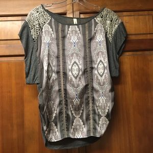 Gray dress shirt, size XS.